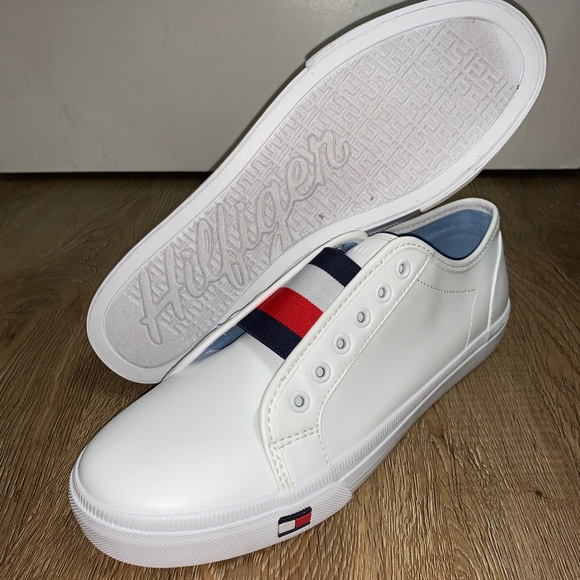 flag laceless sneaker tommy